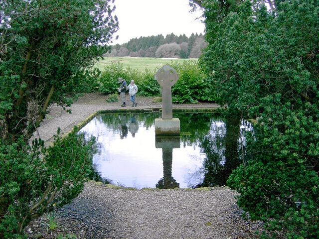 Lady's Well, Holystone A tank, religious - as they tend to be in places such as India.