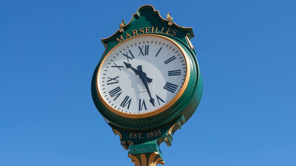Town clock.
