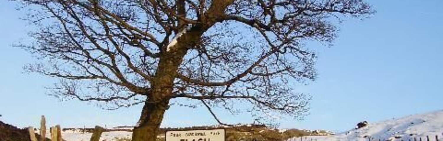 Entering Flash highest village in Britain 1518ft After 15 miles and three pints this was a climb almost too much.