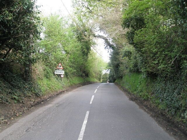 Southern boundary at Rogate