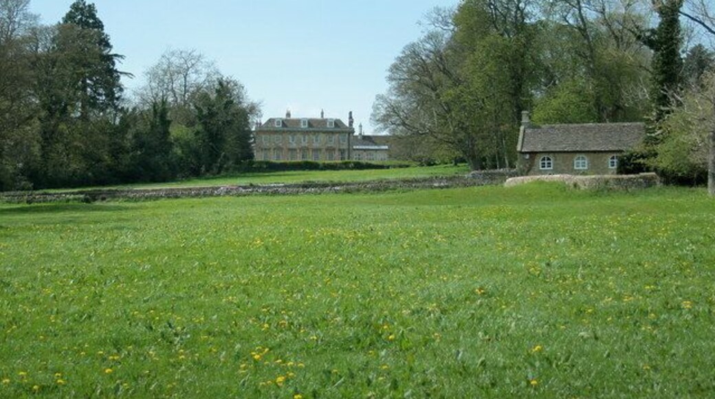 Monkton Farleigh Manor House Dating from the early to mid 18th Century with further work around 1870 the House stands on the site of a Cluniac priory founded 1125 and is at the top end of an avenue of trees extending about 3/4 mile east from the house. Information from http://www.imagesofengland.org.uk/details/default.aspx?id=314567