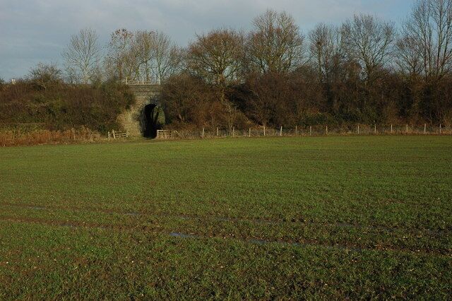 Worcester to Oxford railway at Stoulton Viewed from the footpath from Stoulton.
