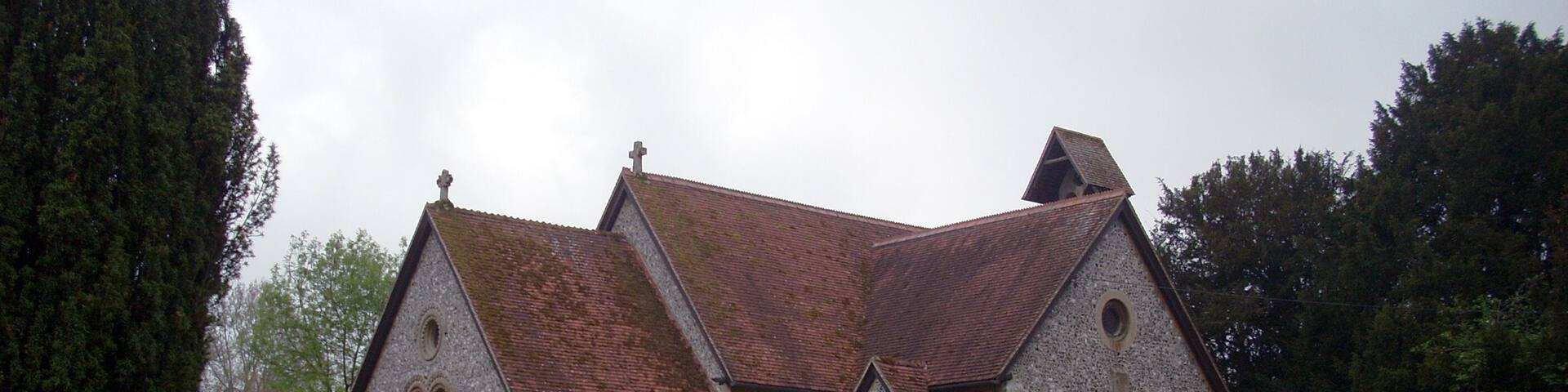 Church of St. John the Baptist in Itchen Abbas, Hampshire, England.