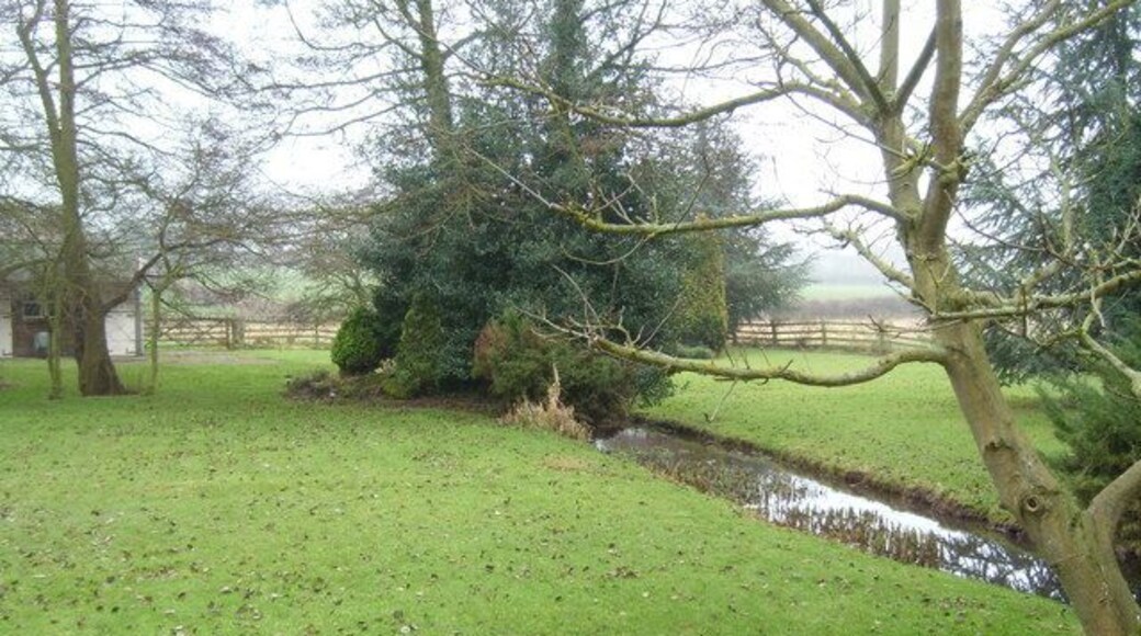 Tributary of Edingley beck Passing through a private garden