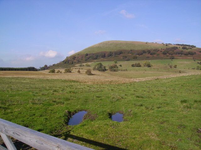 Above Rushmire Looking towards Great Mell Fell from the road.