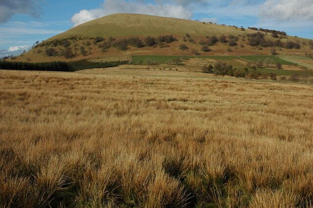Great Mell Fell The lakeland outlier, Great Mell Fell viewed from the A509 to the north of Rushmire.