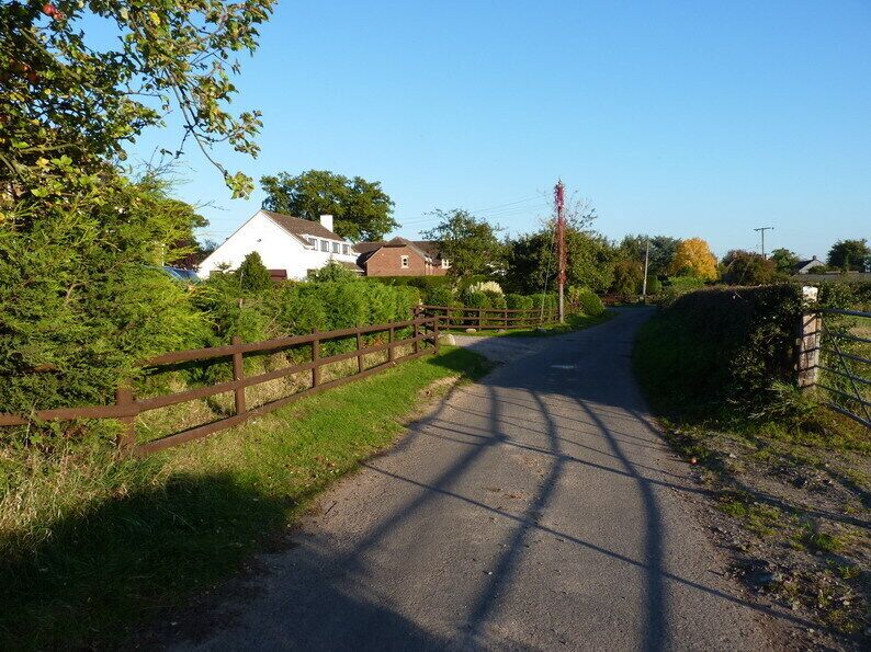 The lane into Garmston, near to Eaton Constantine, Shropshire, Great Britain.