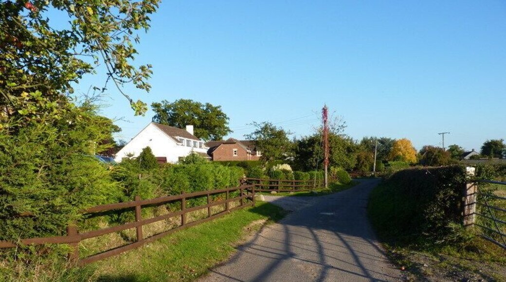 The lane into Garmston, near to Eaton Constantine, Shropshire, Great Britain.
