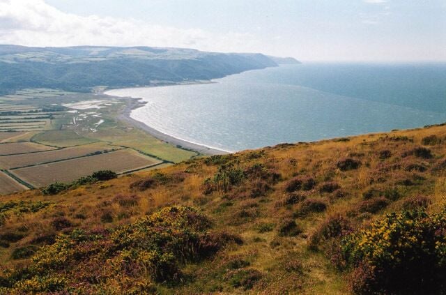 Selworthy: Porlock Bay. View from Bossington Hill