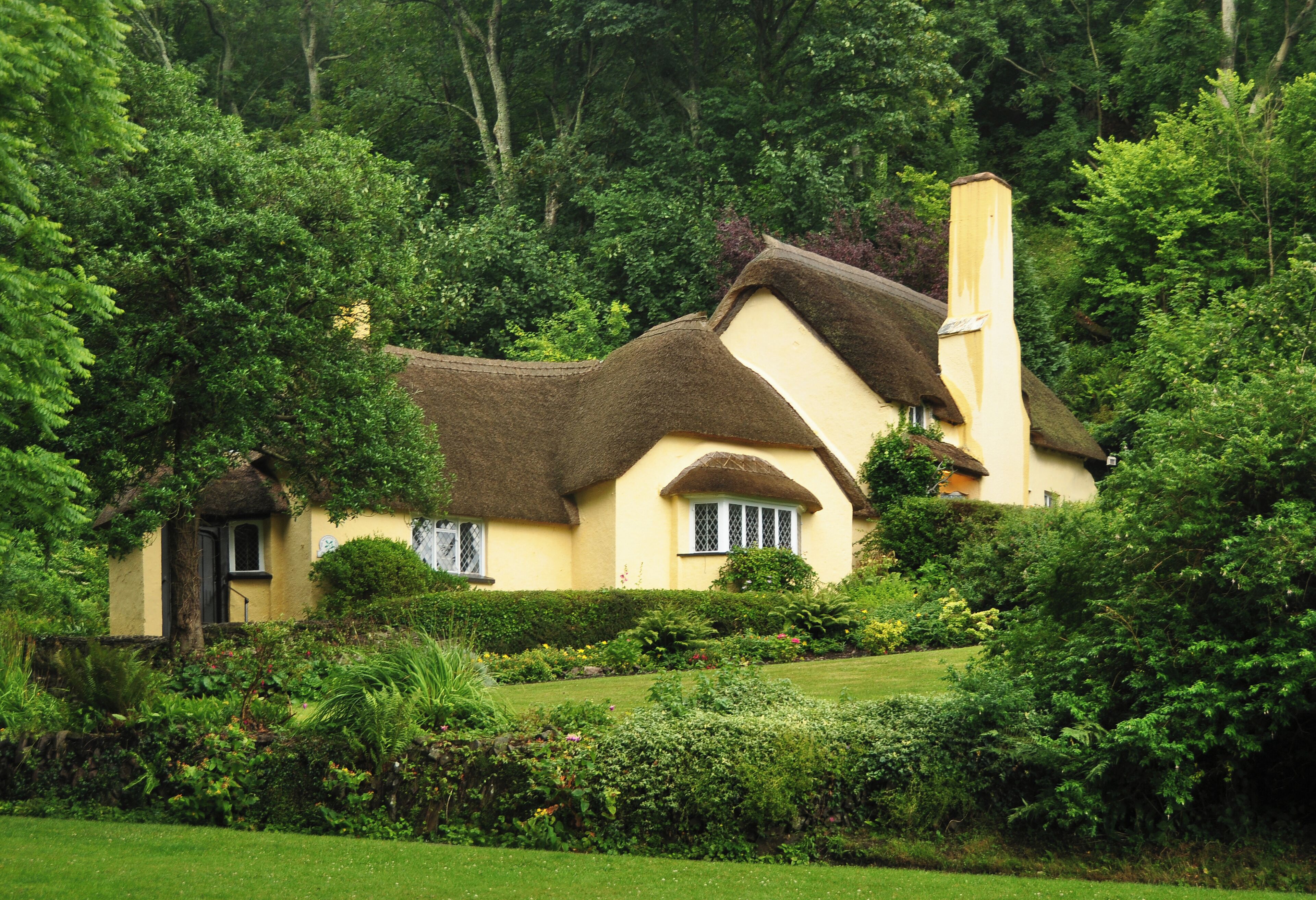 Cottages on Selworthy Green on eastern Exmoor.