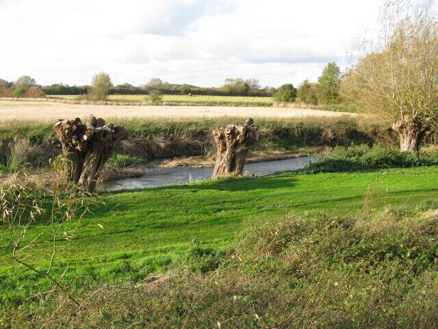 The river Thames to the north of St Mary's church