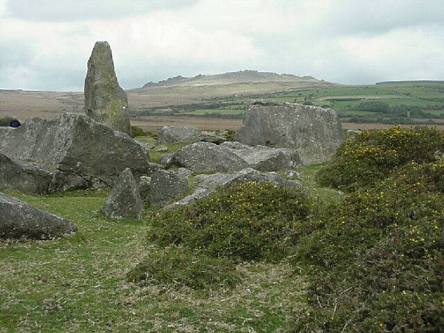 Preseli. The standing stones are memorials. I believe one is to Waldo Williams the Welsh poet. In the distance is Mynydd Preseli from where they took the bluestones for Stonehenge.