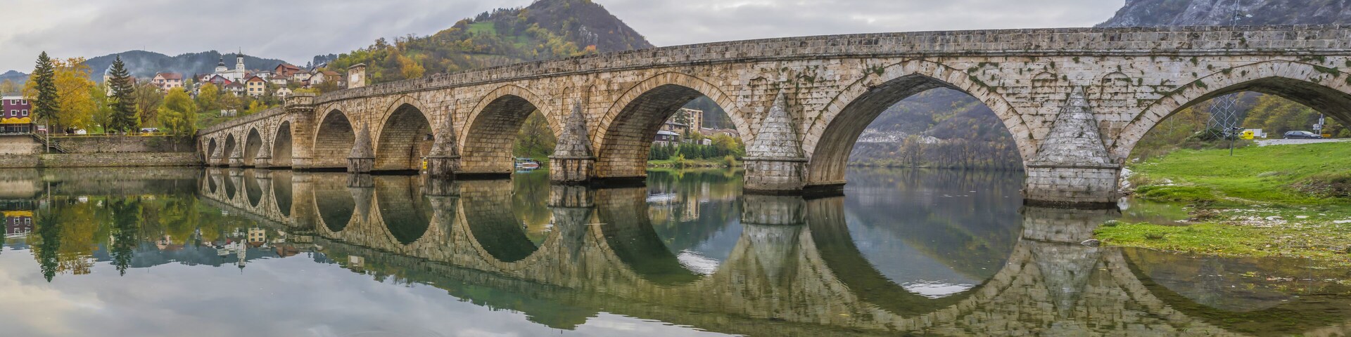 Visegrad, Bosnia & Herzegovina - the Mehmed Paša Sokolovic Bridge is one of the main landmarks in the country, and Visegrad one of the pearls of the Balkans
