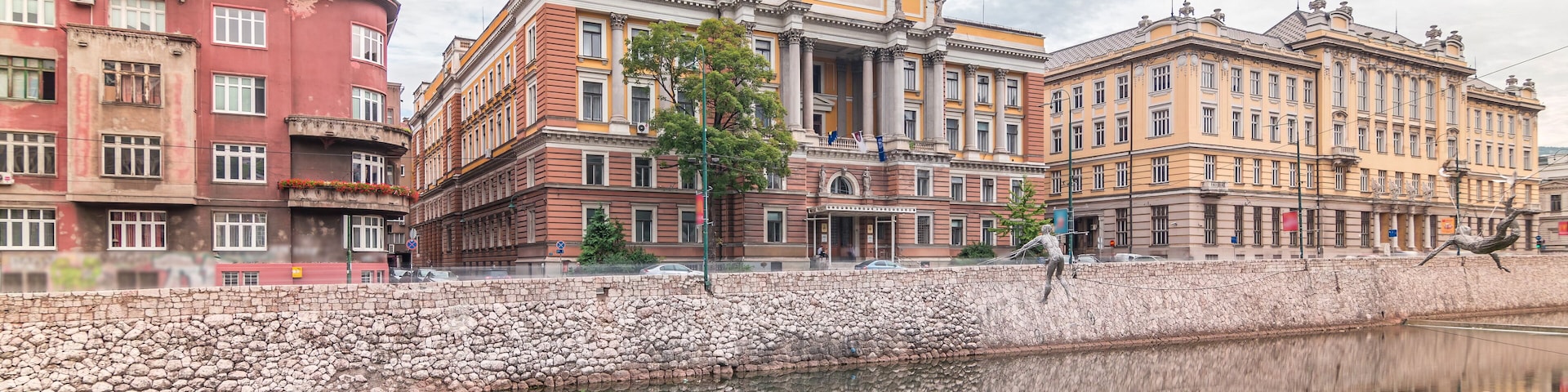 The Rectorate and Law School Building in Sarajevo timelapse hyperlapse