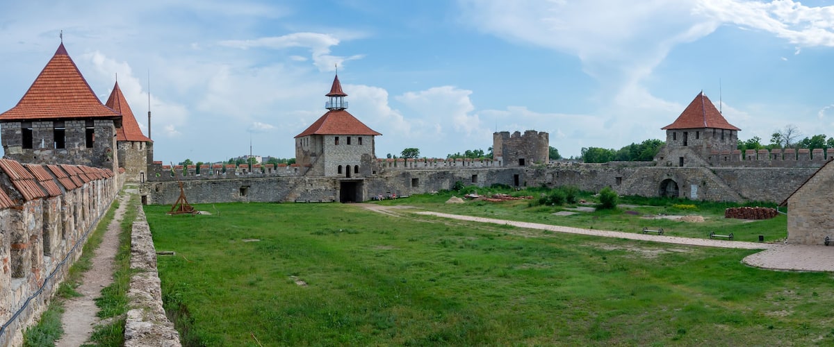 Old fortress on the river Dniester in town Bender, Transnistria.