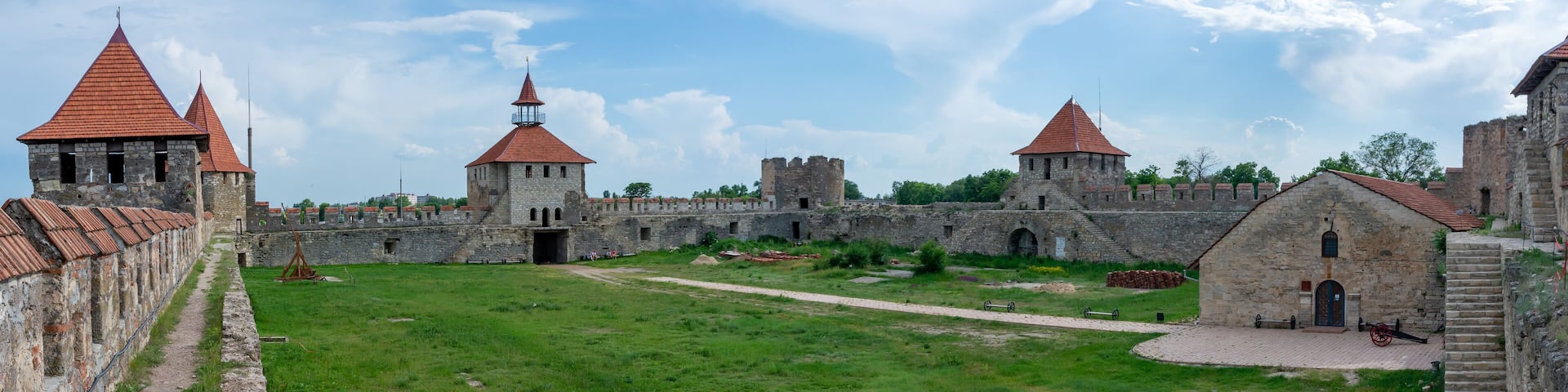 Old fortress on the river Dniester in town Bender, Transnistria.