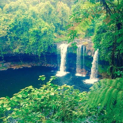 Probably the most stunning waterfalls of the Bolaven Plateau in Southern Laos! #Laos #BolavenPlateau #Champasak