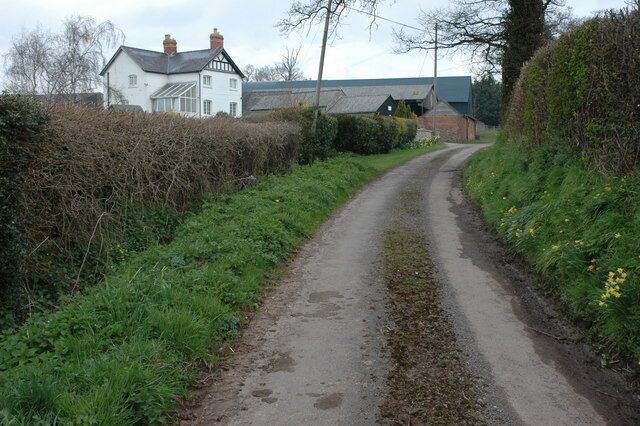 The Burtons Farmhouse and farm named the Burtons near Dymock.