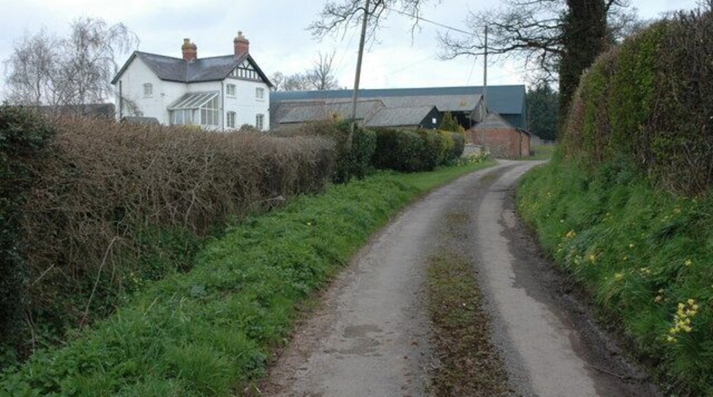 The Burtons Farmhouse and farm named the Burtons near Dymock.