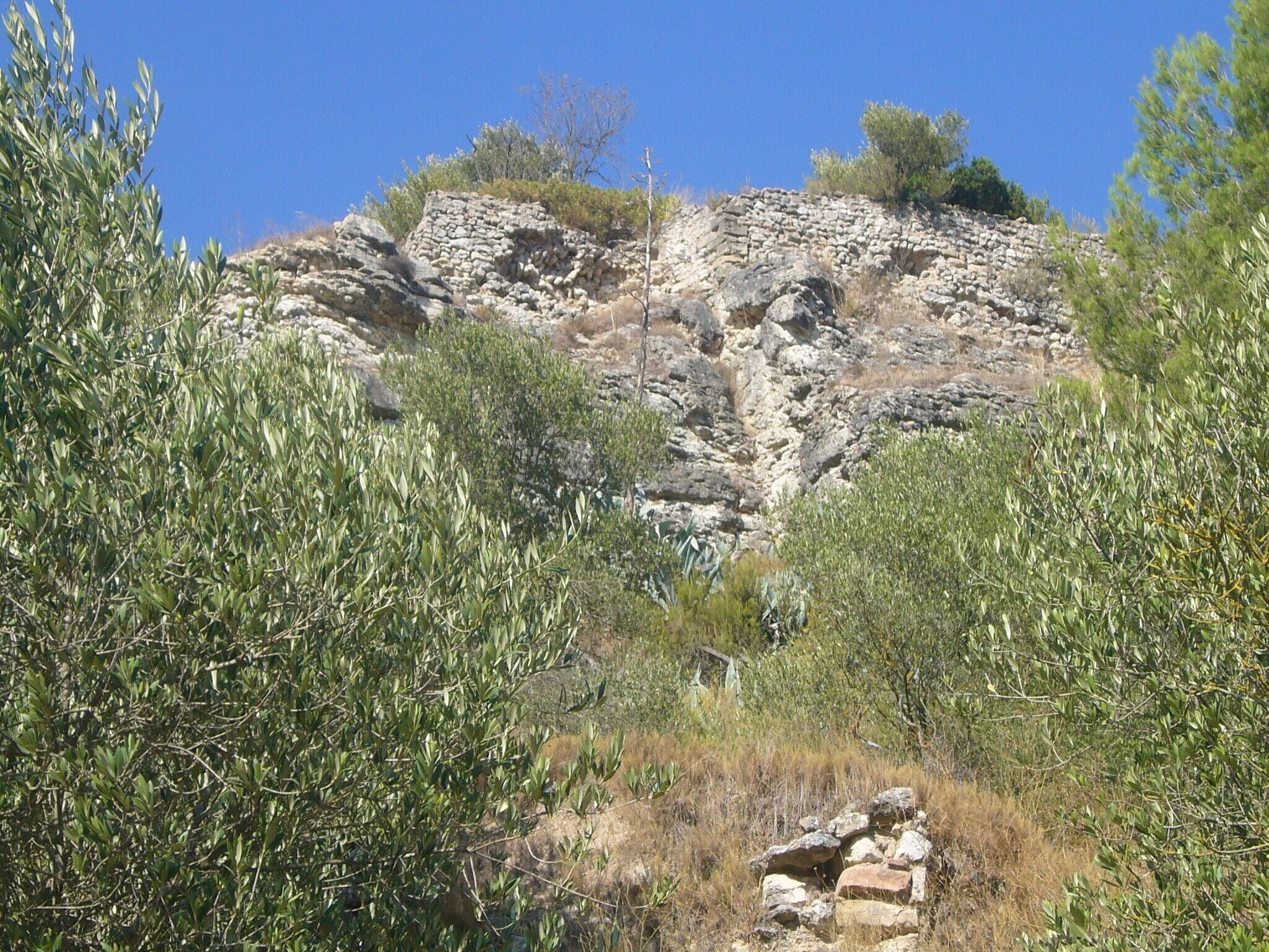 Turó del Castell de Castellolí vist des del sud