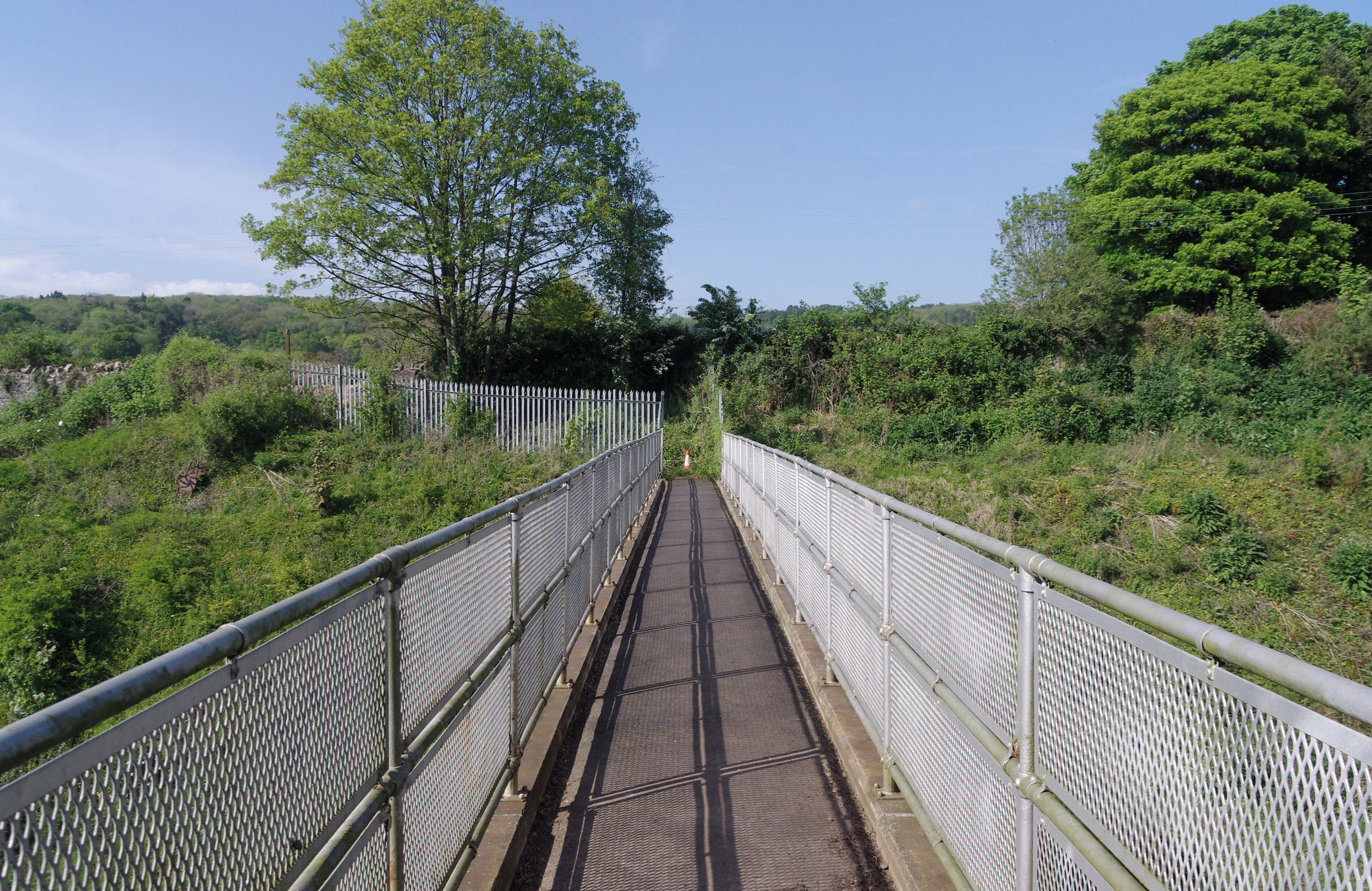 Footbridge over the Bristol to Exeter Line at Flax Bourton.