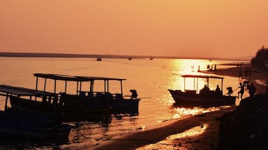 It's a backwater near Chandrabhaga beach between Konark( famous for Sun Temple) and puri Told my Cab Driver to stop for this Sunset