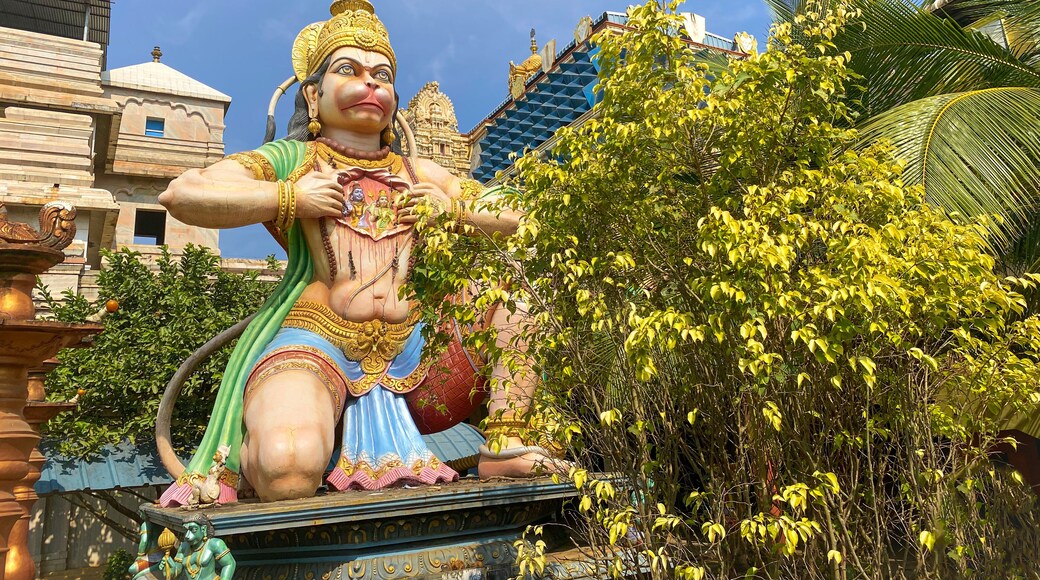 Lord Hanuman Statue in sitting posture, a temple at Dwarapudi in Andhra Pradesh East Godavari District