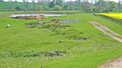 West Farm Lake, Stillington. A fishing lake. For details see http://freespace.virgin.net/r.spencer/Venues/Durham/westfarmlake.htm