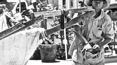 The border between Thailand and Cambodia is great for people watching.