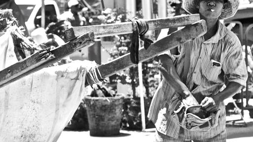 The border between Thailand and Cambodia is great for people watching.