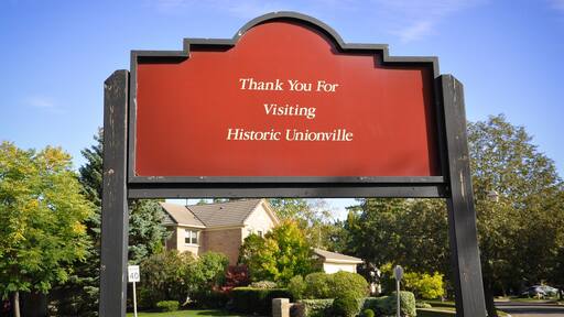 Thank you for visiting historic Unionville sign