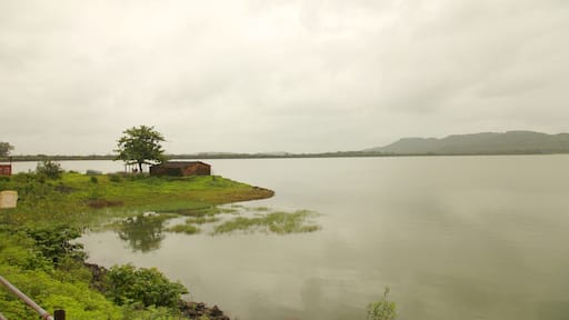Landscape of the mountain ranges of Western Ghats at state of Maharashtra near wakanda dam in India.