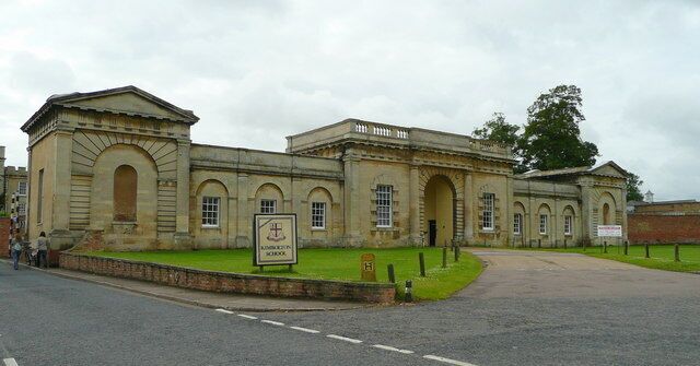 Grand entrance to Kimbolton School