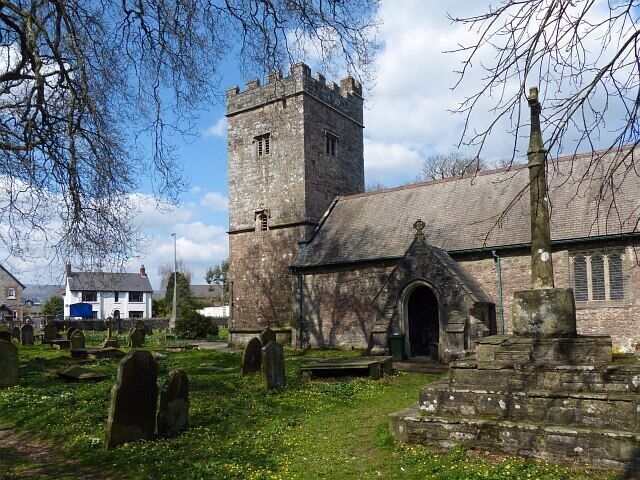 The Rectorial Benefice of Cwmbran Llanfihangel Llantarnam The Church of St Michael's & All Angels. This is the view of this Grade II listed building from the south. Parts of the churchyard preaching cross date from the 15th century.