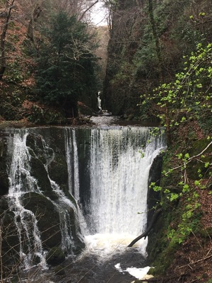 Close to my work and a beautiful glen, filled with waterfalls ... used to power the mills