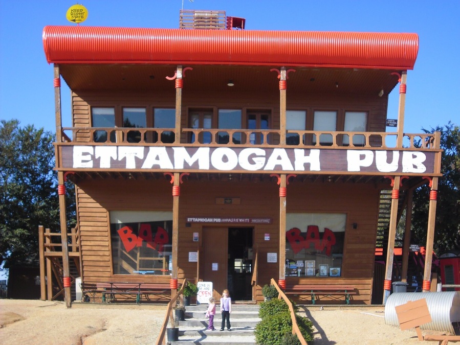 Ettamogah pub was in a comic that was very popular in Australia. Some enterprising individuals built replicas as tourist attractions. This one is near Albury?Wodonga on the New South Wales /Victoria border.
#Ettamogah, #pub, #comic, #bar, #australia, #drinks,
www.wyldfamilytravel.com