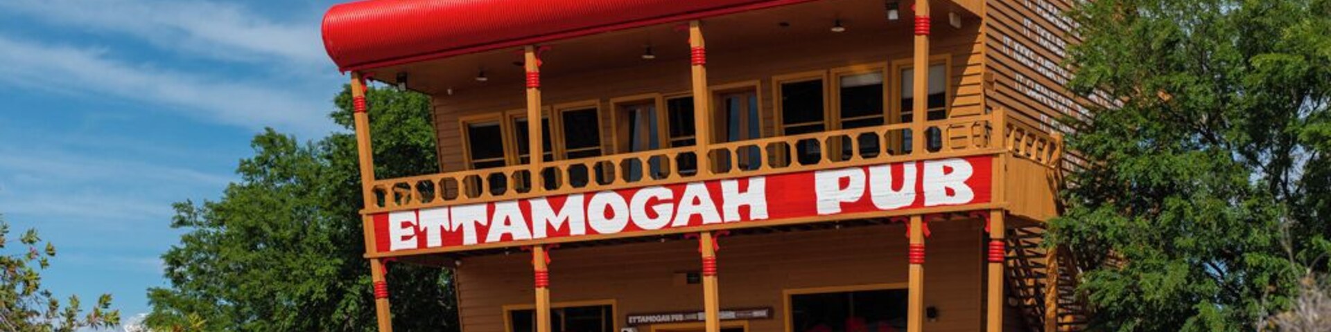 The Ettamogah Pub is a replica Pub from a famous cartoon in the now defunct Australasian Post magazine. It's a functioning Pub serving drinks and Lunch and is situated in NSW close to the Victorian Border.