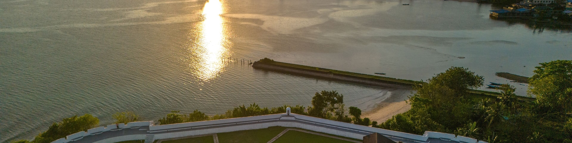 View of Duurstede Fort in Saparua Island, Central, Maluku, Indonesia