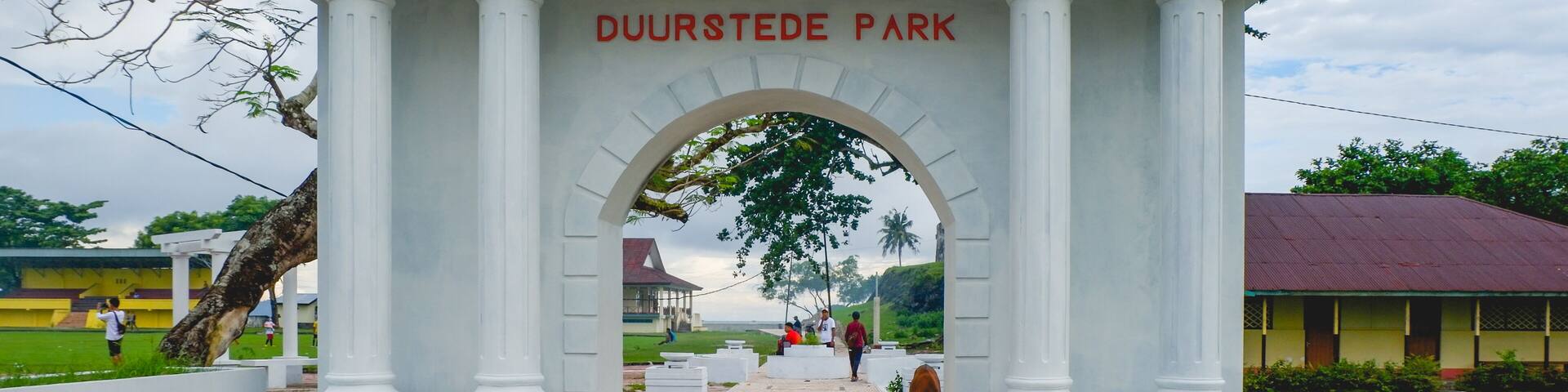 The Landmark of Duurstede Park in Saparua Island, Central Maluku, Indonesia