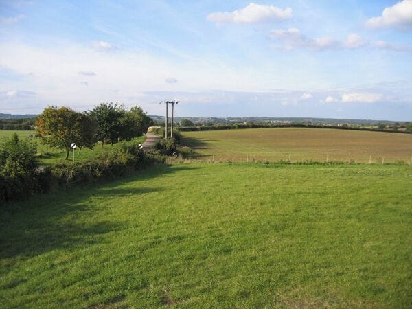 Flitton Road, Pulloxhill, Beds. View N towards Flitton.