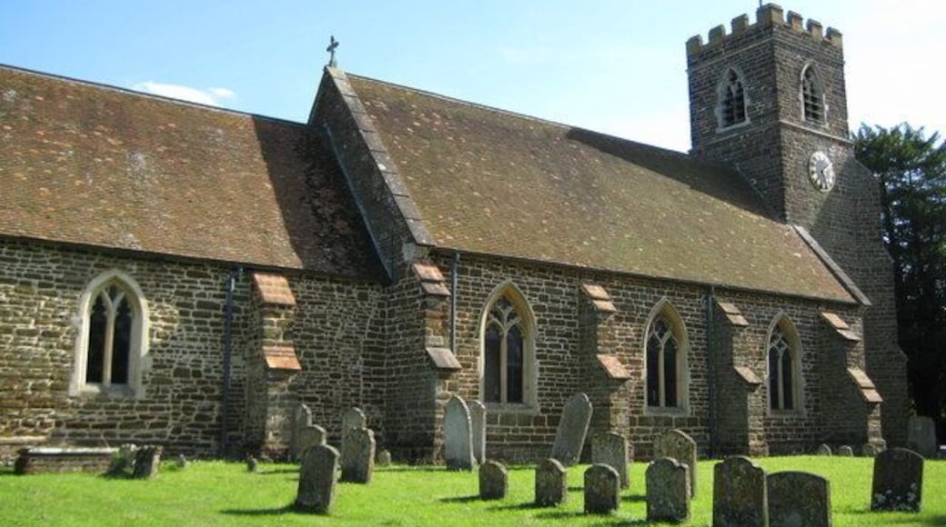 Parish church of St James the Apostle, Pulloxhill, Bedfordshire, seen from the north. The building was dedicated in 1219. The tower collapsed into the nave in 1653. Eventually the roof collapsed too. In 1845–46 the building was completely restored.