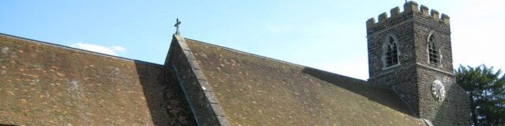 Parish church of St James the Apostle, Pulloxhill, Bedfordshire, seen from the north. The building was dedicated in 1219. The tower collapsed into the nave in 1653. Eventually the roof collapsed too. In 1845–46 the building was completely restored.