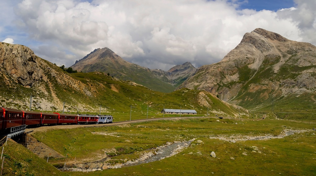 Bernina Express from Lake Como to St Moritz Switzerland