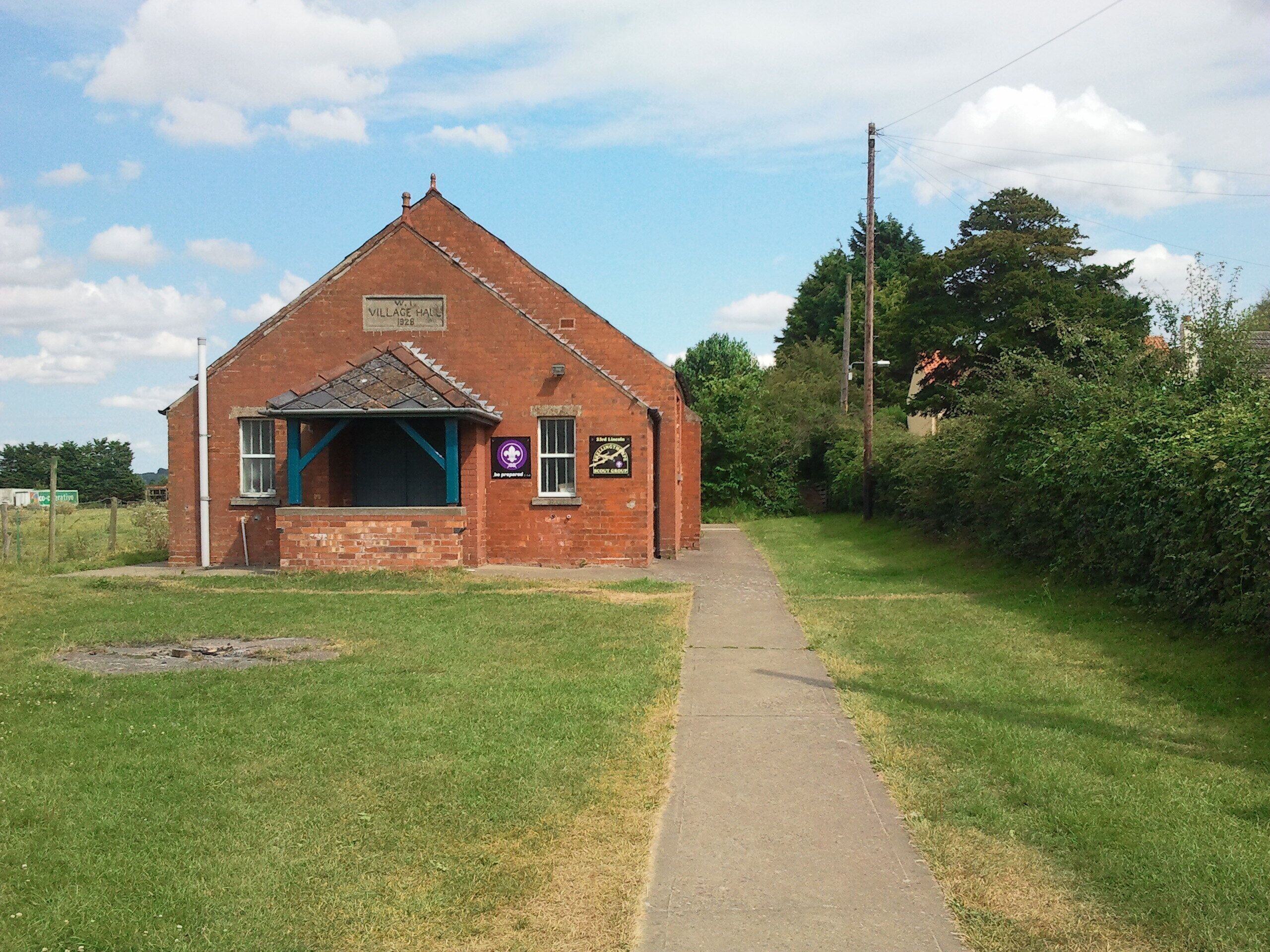 Skellingthorpe (UK) Village Hall, established 1928.