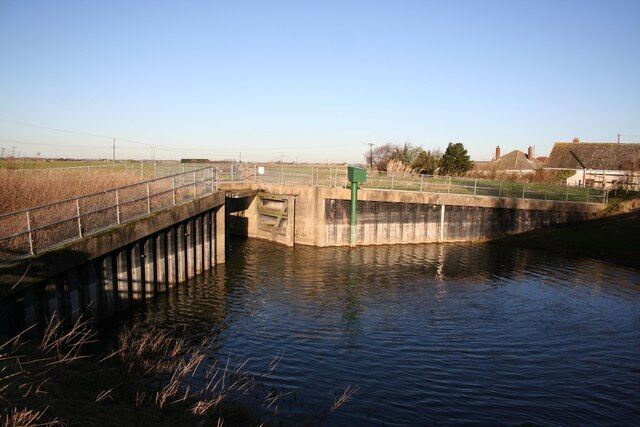 Kyme Eau sluice gate