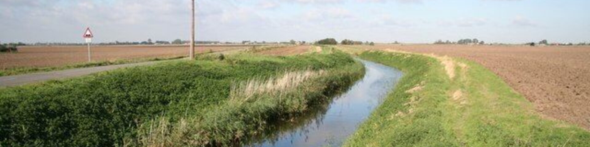 Twenty Foot Drain Looking northwest from Home Farm corner