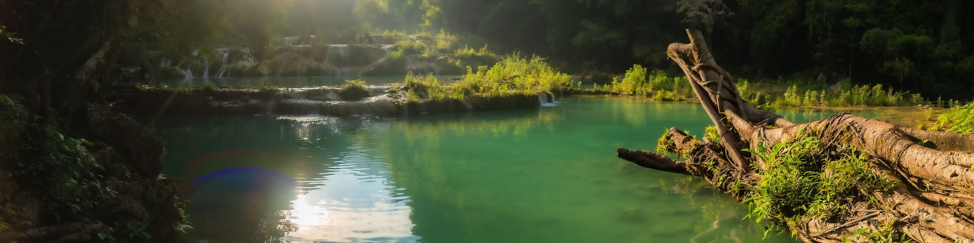 Cascades National Park in Guatemala Semuc Champey