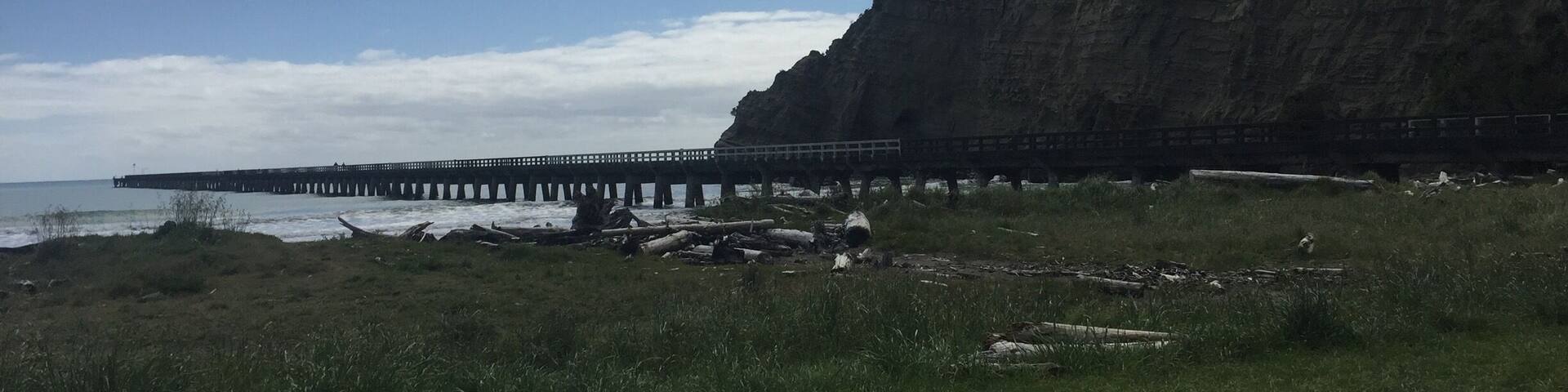 Tolaga Bay where the longest wharf in New Zealand is