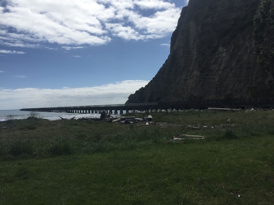 Tolaga Bay where the longest wharf in New Zealand is