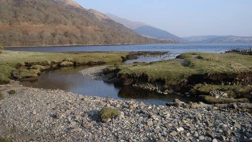 The mouth of Blarcreen Burn